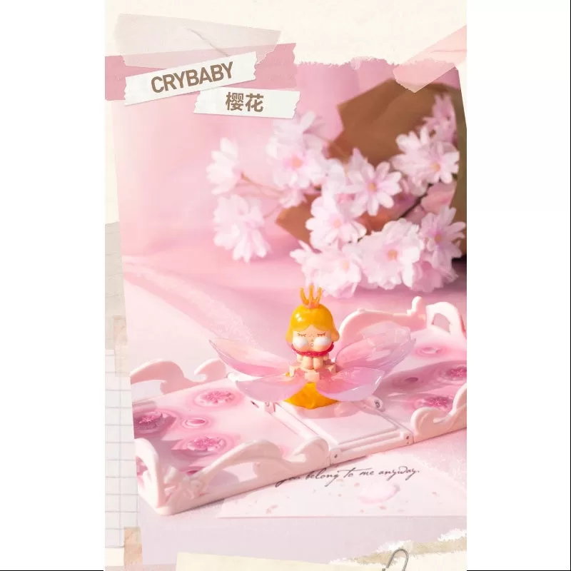 Crybaby Pop Mart Gift For You Greeting Card Series Crybaby Cherry Blossom