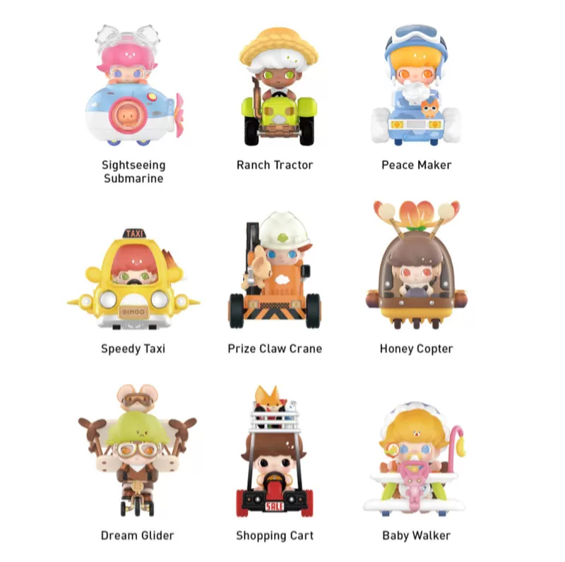 DIMOO Where We Go Series Whole Set Opened DIMOO Where We Go Series Whole Set Opened