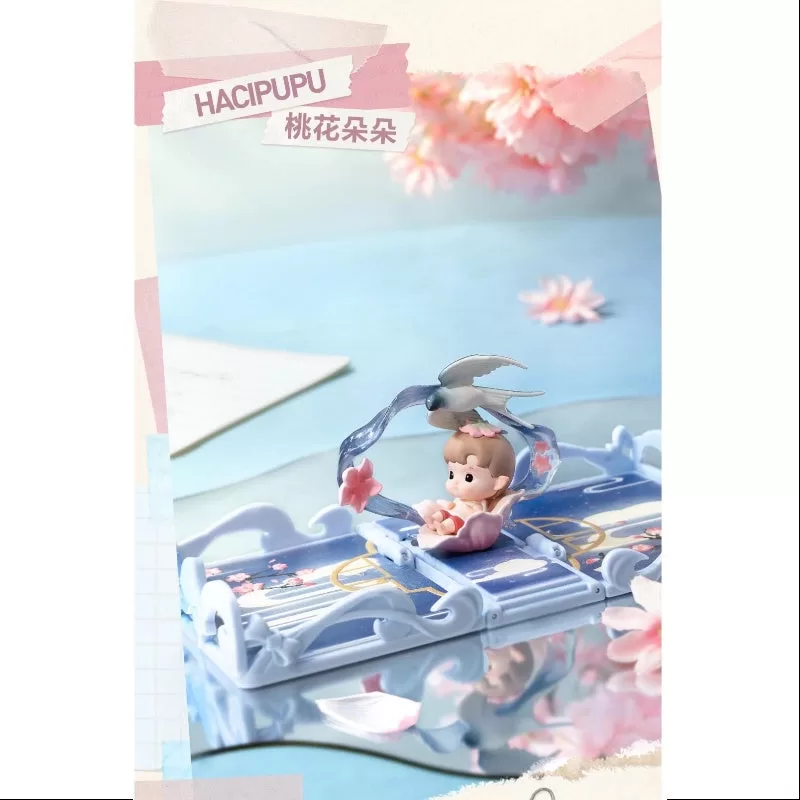 Hacipupu Pop Mart Gift For You Greeting Card Series Hacipupu Peach Blossom