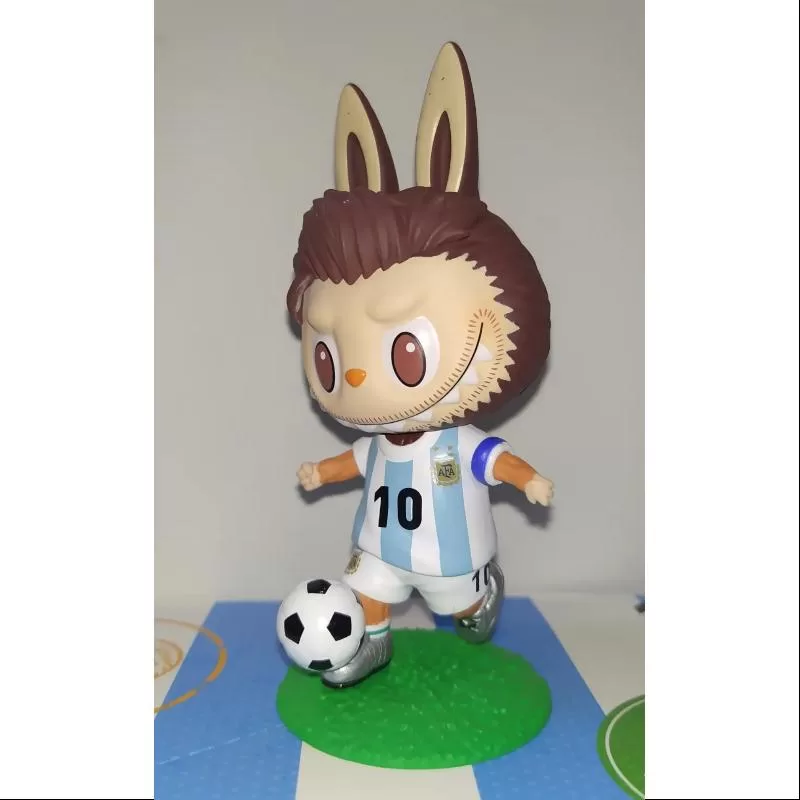 Labubu The Monsters Argentina Soccer Football Team Series Lionel Messi Dribbling