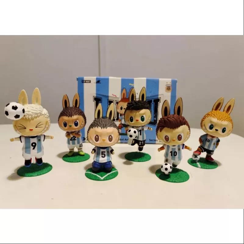 Labubu The Monsters Argentina Soccer Football Team Series Whole Set Opened