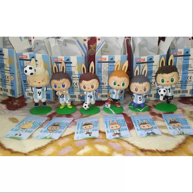 Labubu The Monsters Argentina Soccer Football Team Series Whole Set Opened