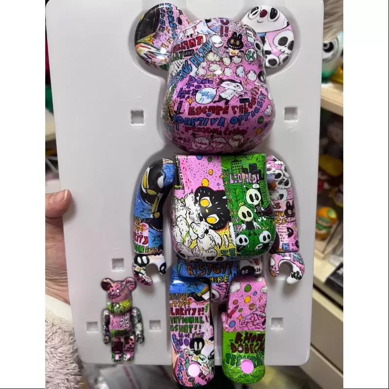 Labubu The Monsters Kasing Lung x Bearbrick 400% u0026 100% Set LIMITED