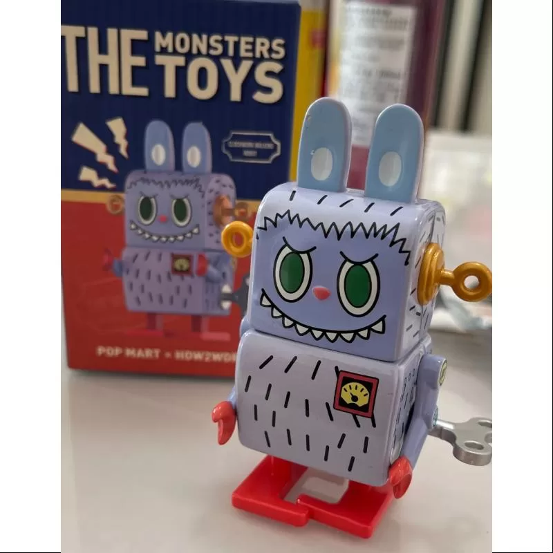 Labubu The Monsters Toys Series Clockwork Walking Robot