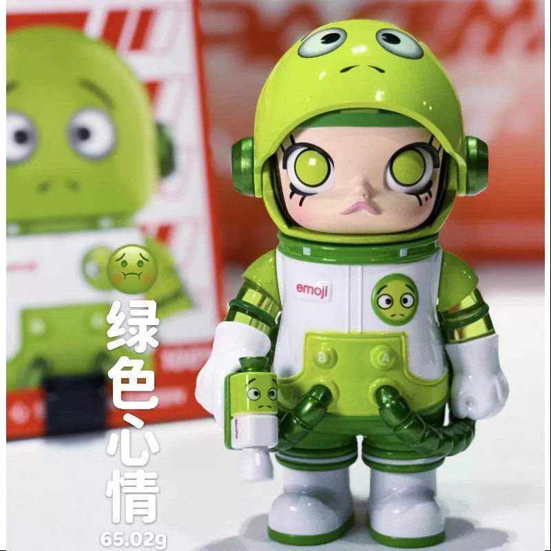 MEGA SPACE MOLLY 100% X emoji Series ALL IN GREEN