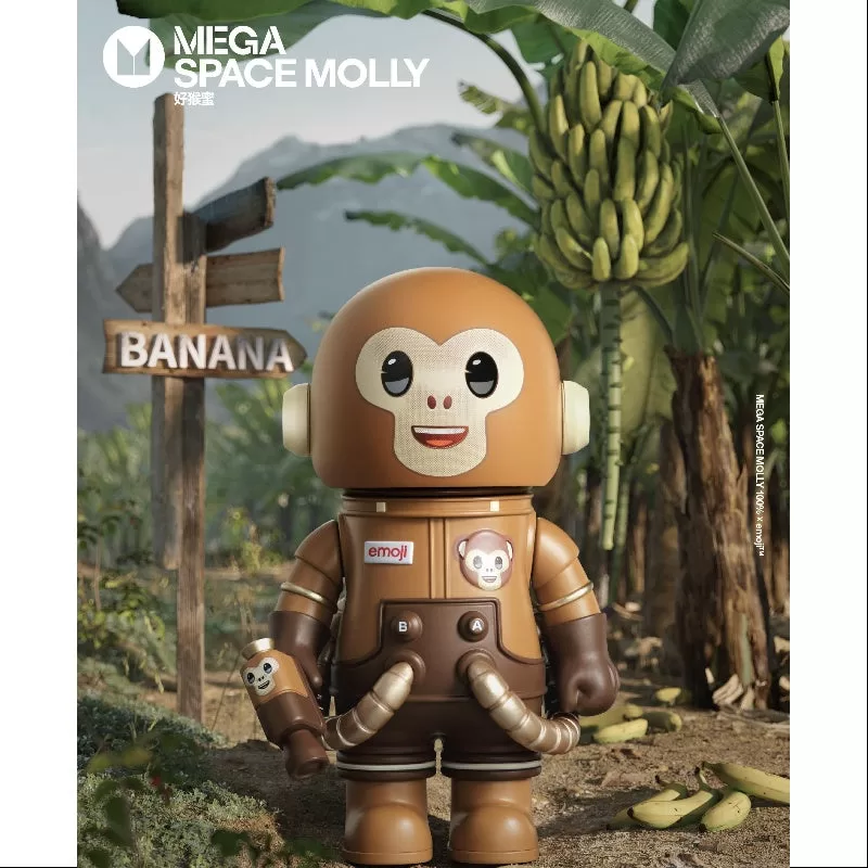 MEGA SPACE MOLLY 100% X emoji Series MONKEY BUSINESS