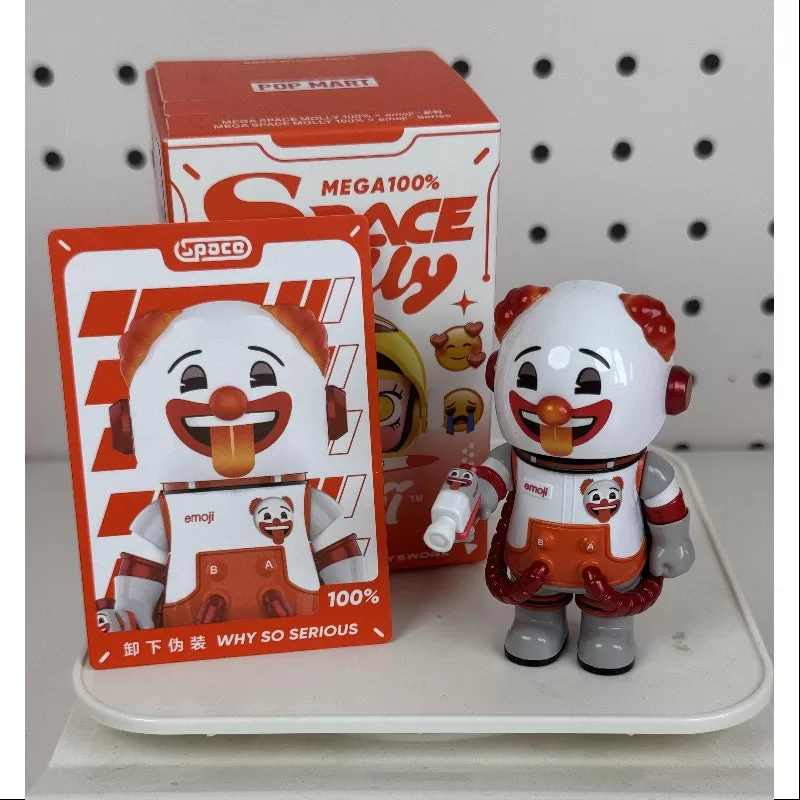 MEGA SPACE MOLLY 100% X emoji Series WHY SO SERIOUS MEGA SPACE MOLLY 100% X emoji Series WHY SO SERIOUS