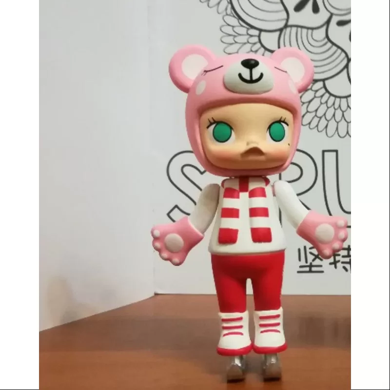 MOLLY Merry Christmas 2017 Series Ice Skating Bear-Red