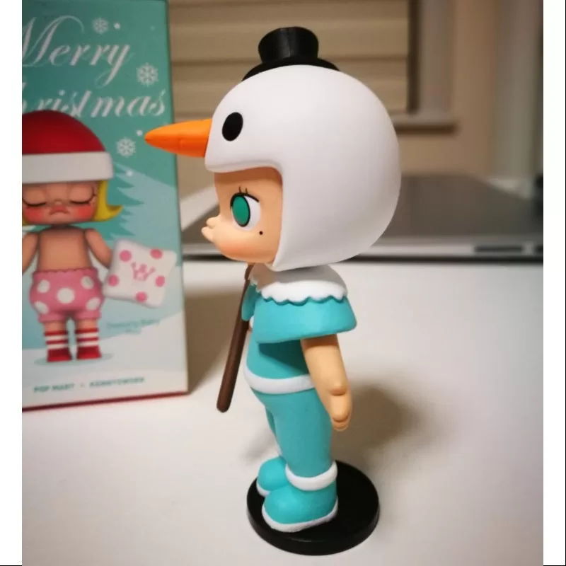 MOLLY Merry Christmas 2017 Series Snowman-Blue