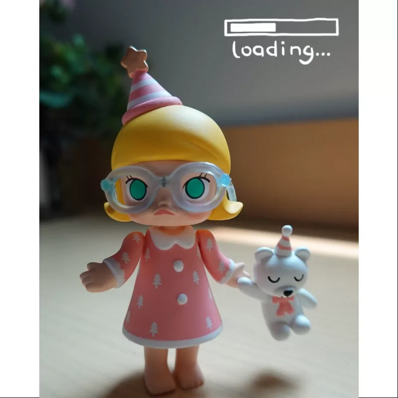 MOLLY Merry Christmas 2017 Series Teddy and Molly-Pink MOLLY Merry Christmas 2017 Series Teddy and Molly-Pink