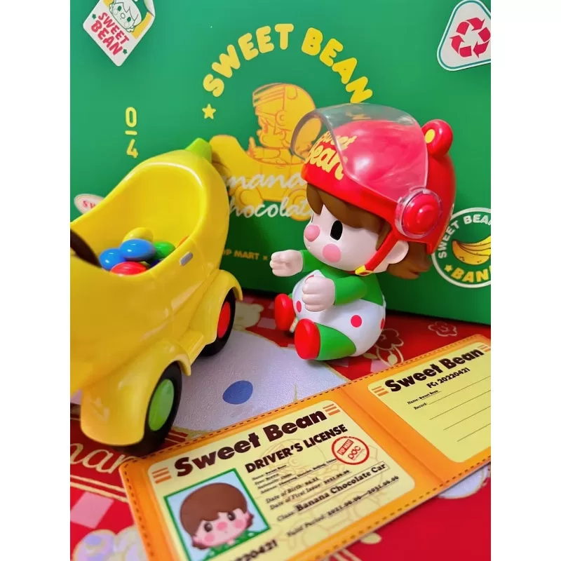Sweet Bean Banana Chocolate Car Figurine