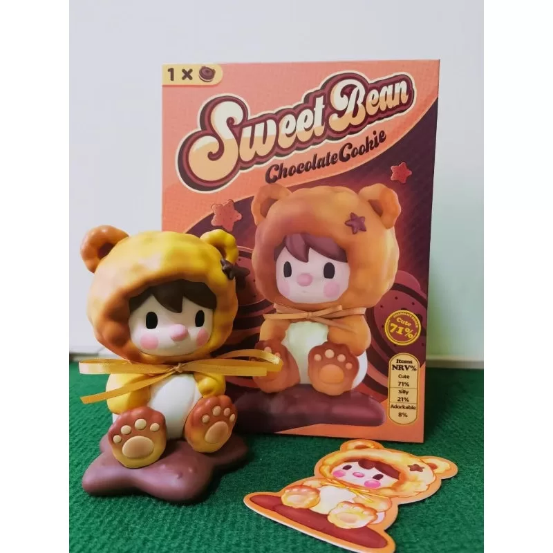 Sweet Bean Chocolate Cookie Figurine