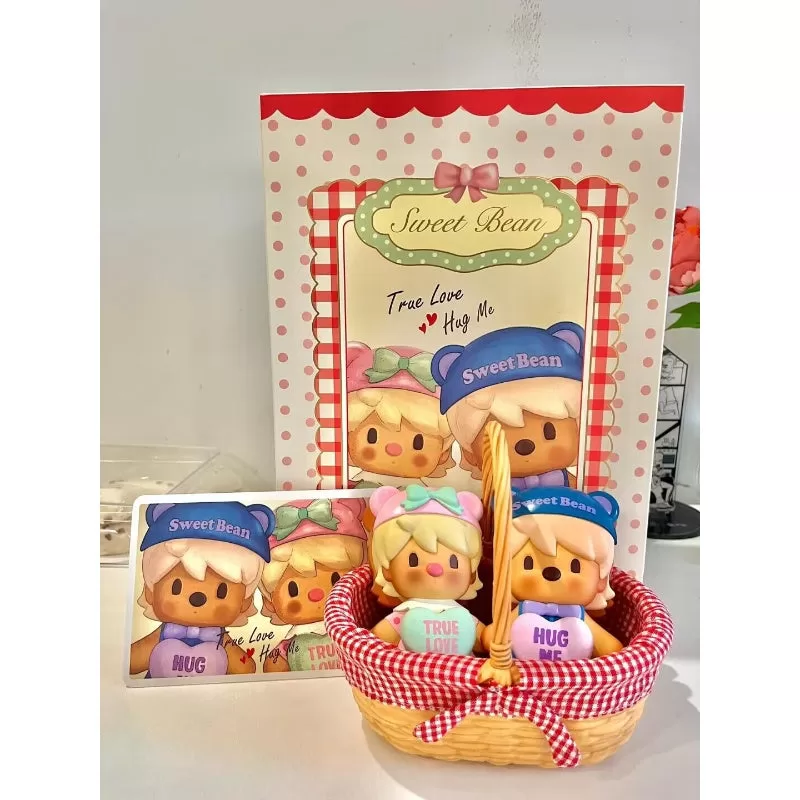 Sweet Bean Cookie Basket Figurine